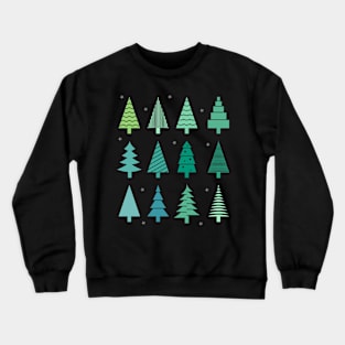 Christmas Trees patterns Crewneck Sweatshirt